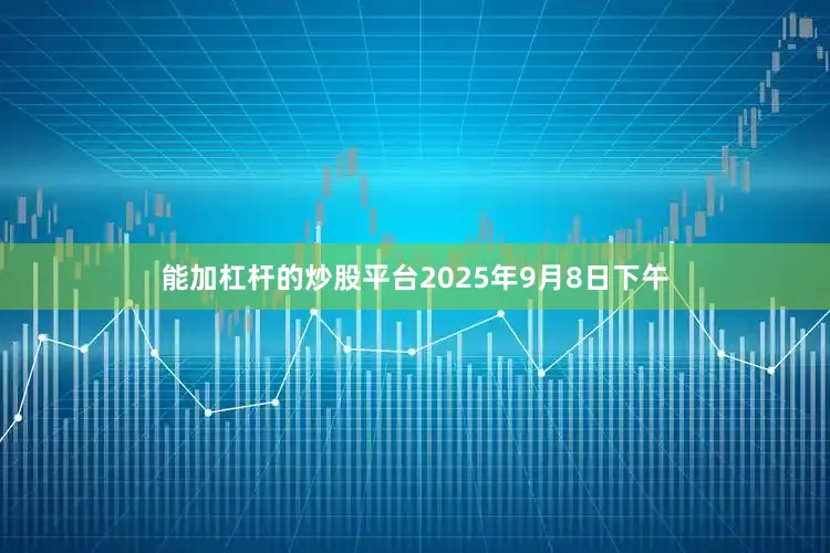 能加杠杆的炒股平台2025年9月8日下午